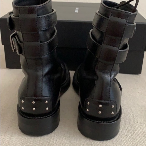 Saint Laurent Armu Ankle Leather Boots - Picture 6 of 16